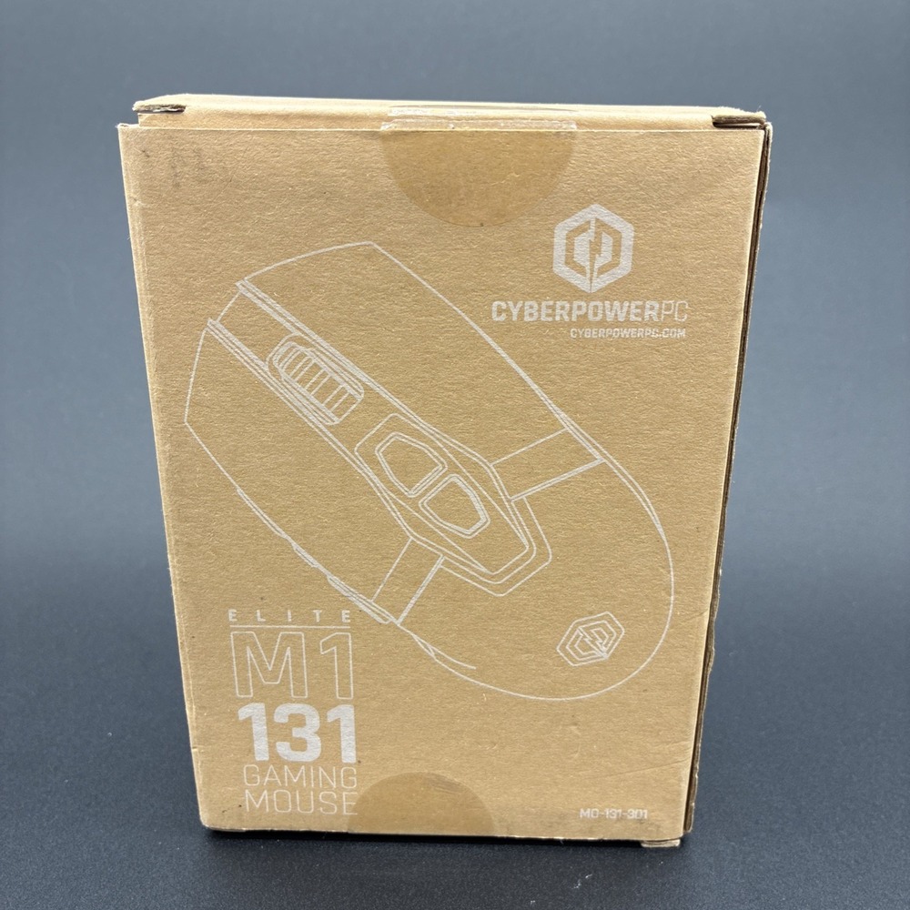 CyberPowerPC Elite M1-131 Gaming Mouse Black Wired USB RGB New Sealed